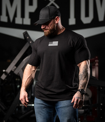 HERE TO WORK TEE (BLK-REG)