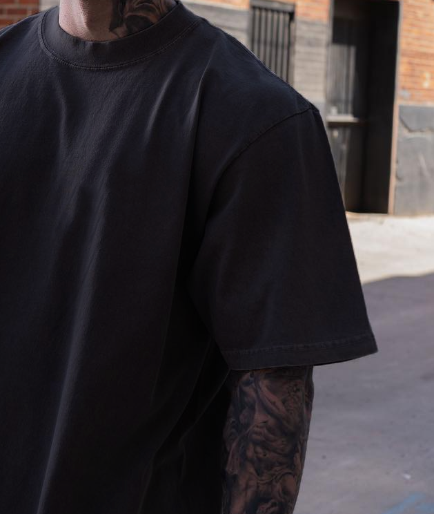 STEEL GREY OS TEE