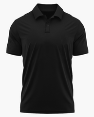 BLACK PREMIUM COTTON POLO