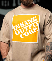 INSANE CORP TEE (BEIGE-PC/CTN) (OSFT)