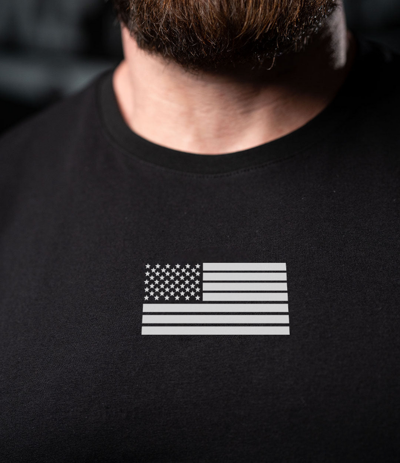 HERE TO WORK TEE (BLK-REG)