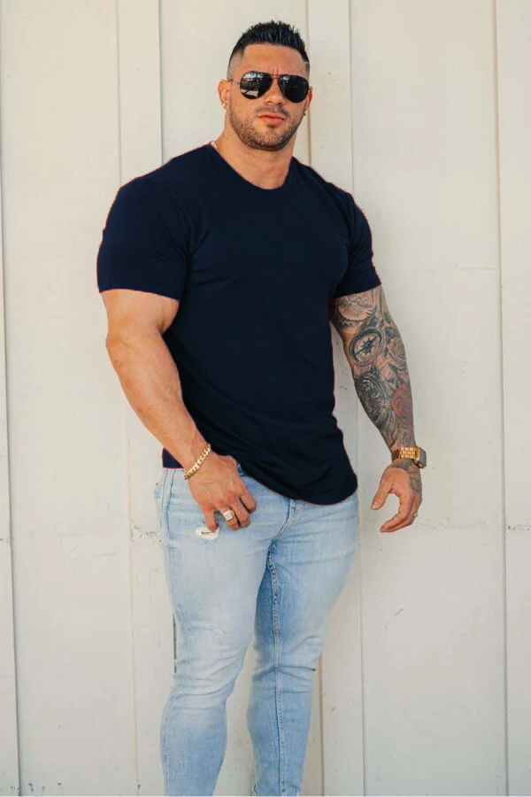 Powerlifters tee (Airforce blue)