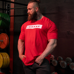 Never Give up tee (RED-OS)